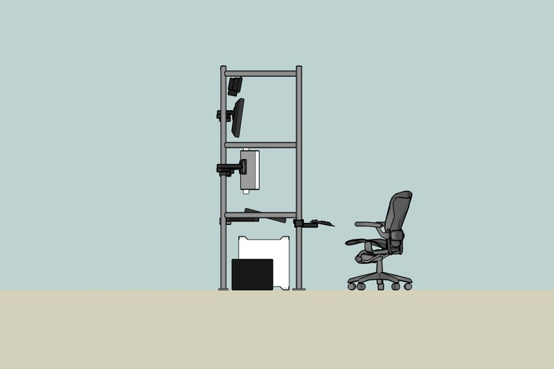 Illustration for article titled Kickass Computer Rig Looks Like Death Star Combat Station